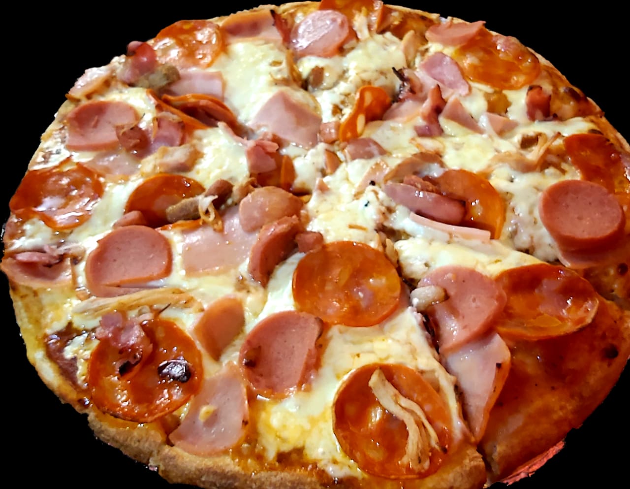 Pepperoni con jamón Papi Pizza Nicaragua